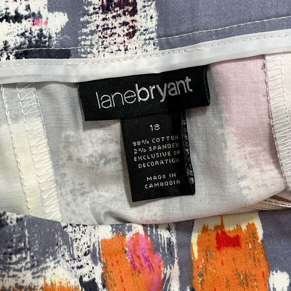Lane‎ Bryant Skirt Womens 18 Short Above Knee Stretch Abstract Modern Unlined - Picture 5 of 10